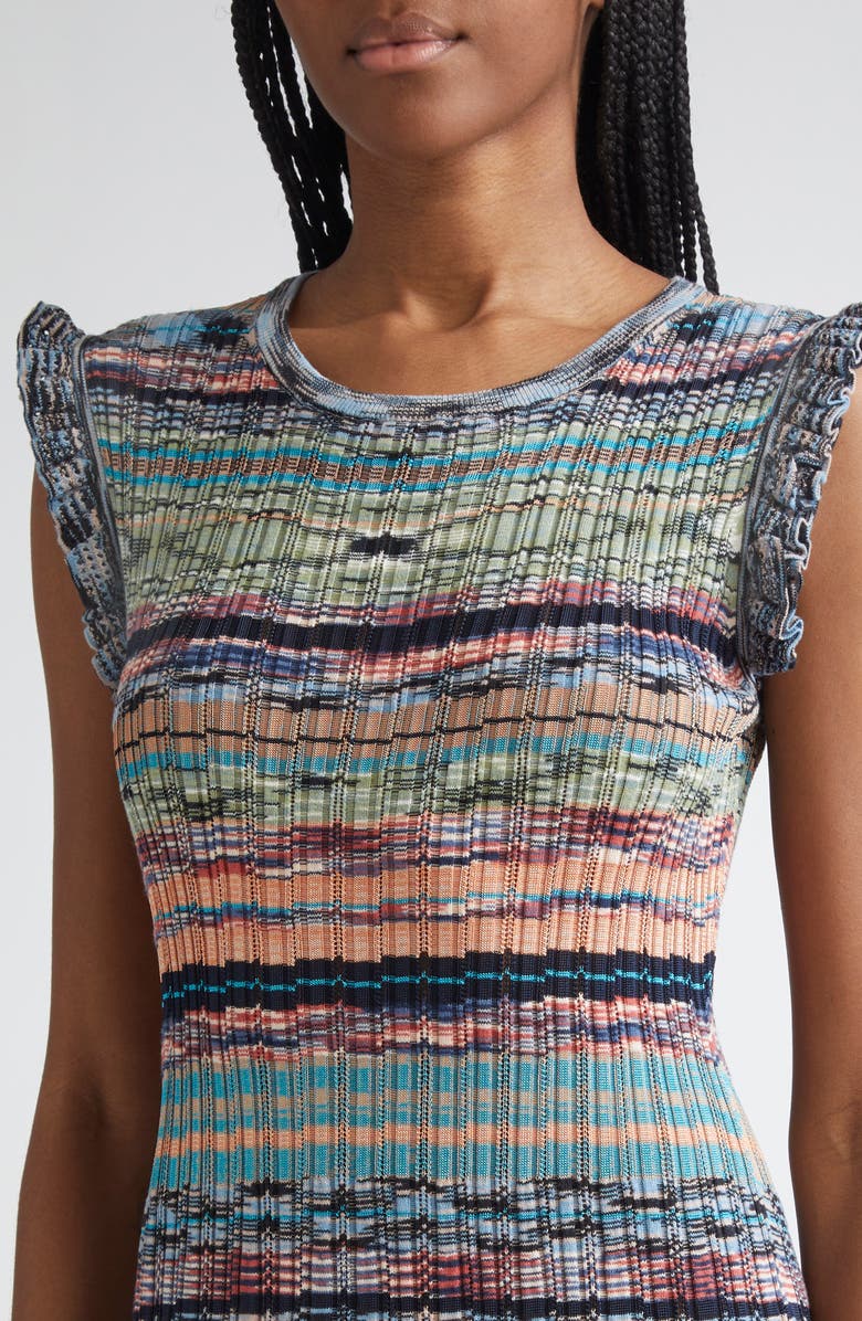 Ulla Johnson Ajak Sleeveless Knit Midi Dress, Alternate, color, Azurite