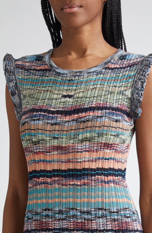 Ulla Johnson Ajak Sleeveless Knit Midi Dress In Blue