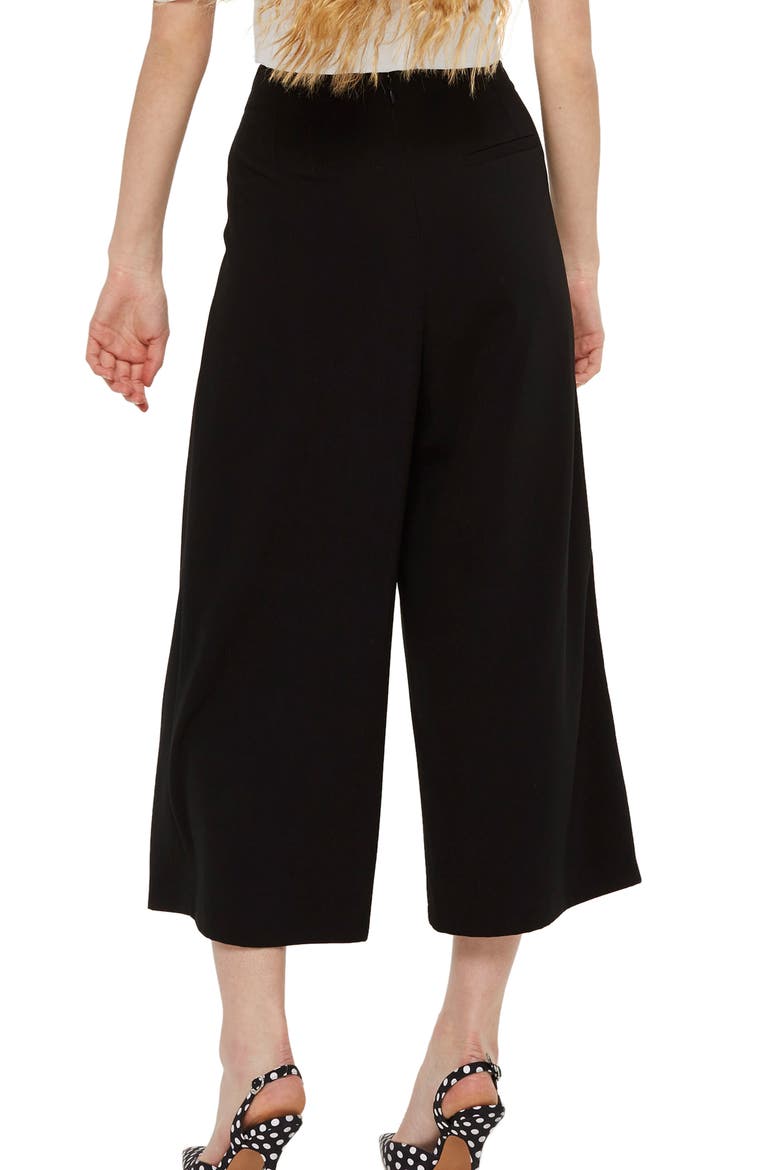 Ivy Crop Wide Leg Trousers, Alternate, color, BLACK