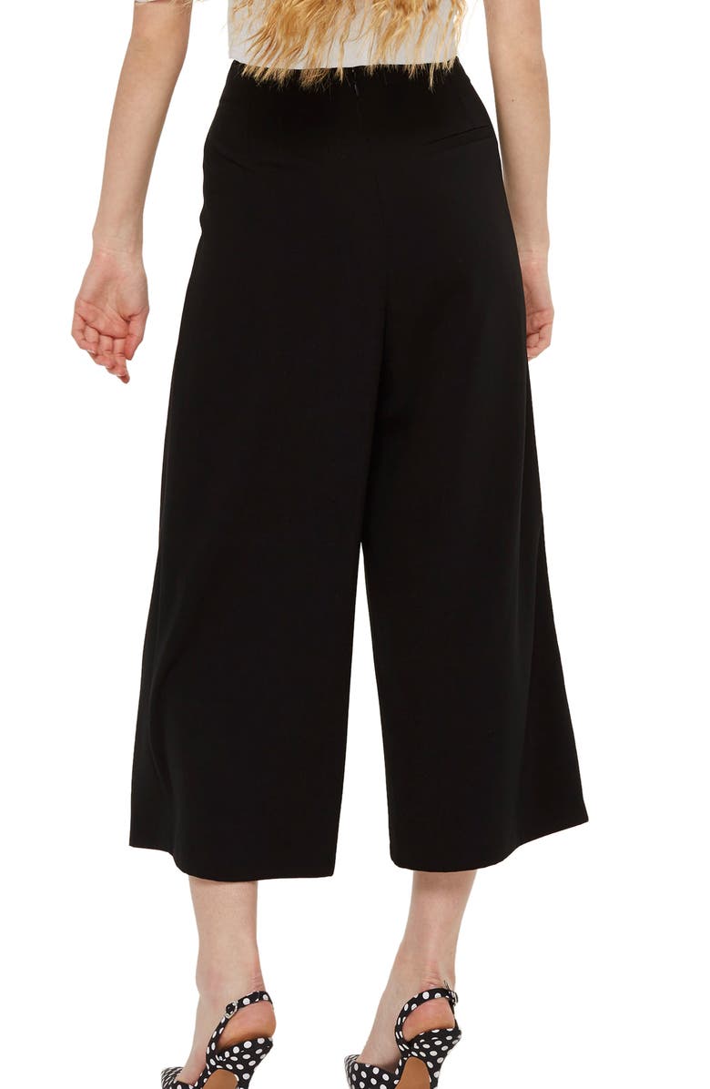 Topshop Ivy Crop Wide Leg Trousers, Alternate, color,