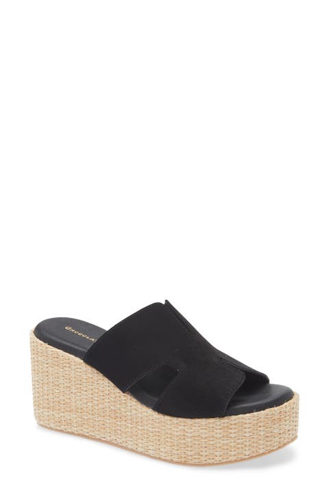 Women's Black Wedge Sandals | Nordstrom Women's Black Wedge Sandals | Nordstrom