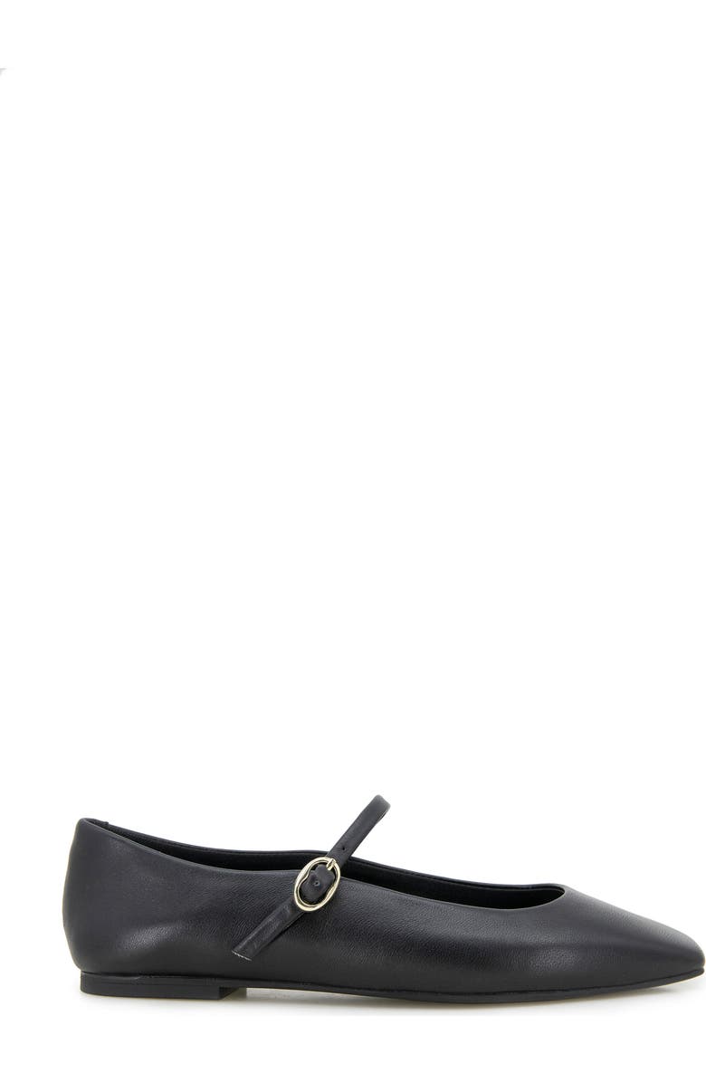 Kenneth Cole Jasper Mary Jane Flat, Alternate, color, Black Leather