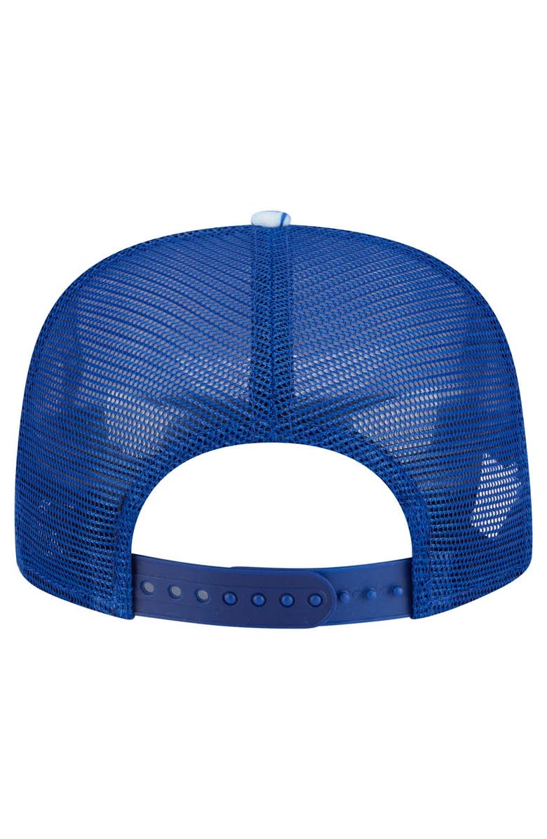 New Era Men's New Era Royal New York Mets Adventure Pattern Golfer Trucker Snapback Hat, Alternate, color, 