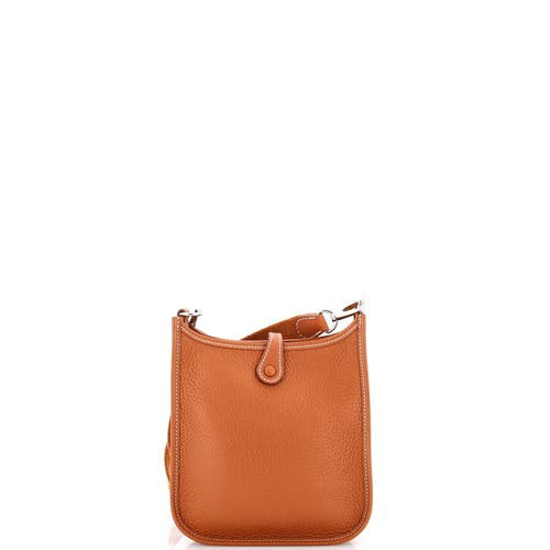 Pre-owned Hermes Hermes Evelyne Bag Gen Iii Clemence Tpm In Brown