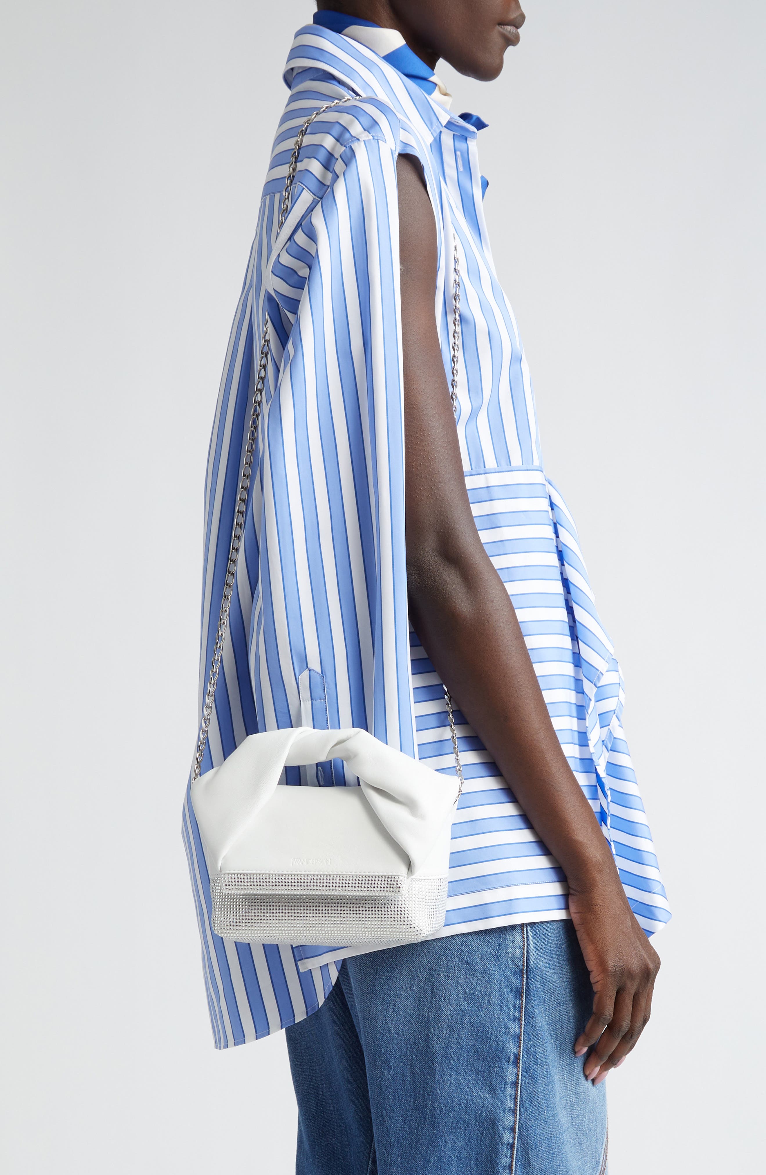 JW Anderson Small Crystal Twister Bag, Alternate, color, 