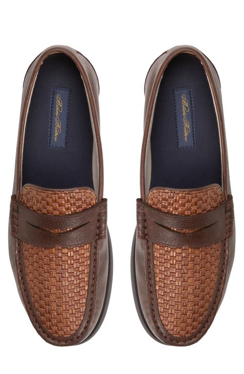 Brooks Brothers Eastport Penny Loafer In Dark Brown