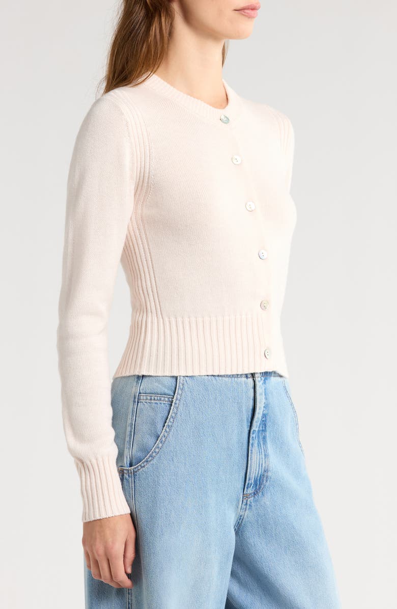 Pistola Taye Shrunken Cardigan, Alternate, color, Barely Pink