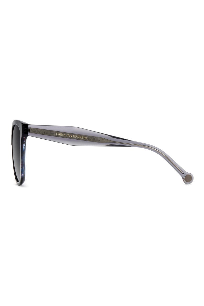 56mm Gradient Butterfly Sunglasses, Alternate, color, BLACK/ DARK GREY