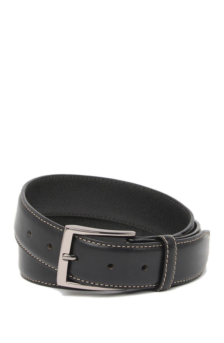 Duchamp Italian Leather Cross Stitched Belt, Main, color,