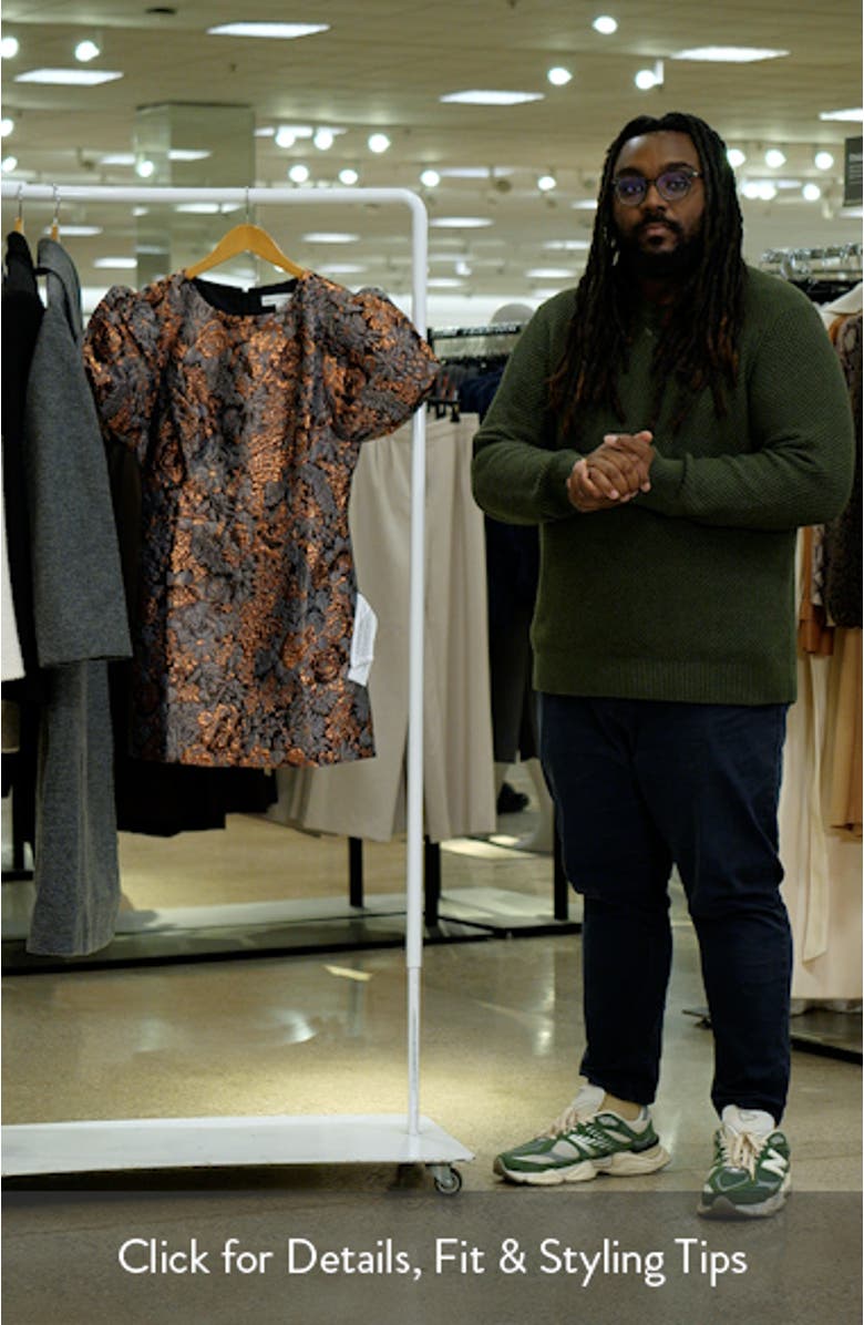 Elsie Metallic Jacquard Minidress, sales video thumbnail