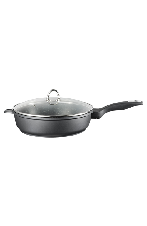 Cuisine::pro ® Granite Chef Pan With Lid 4.1qt In Black