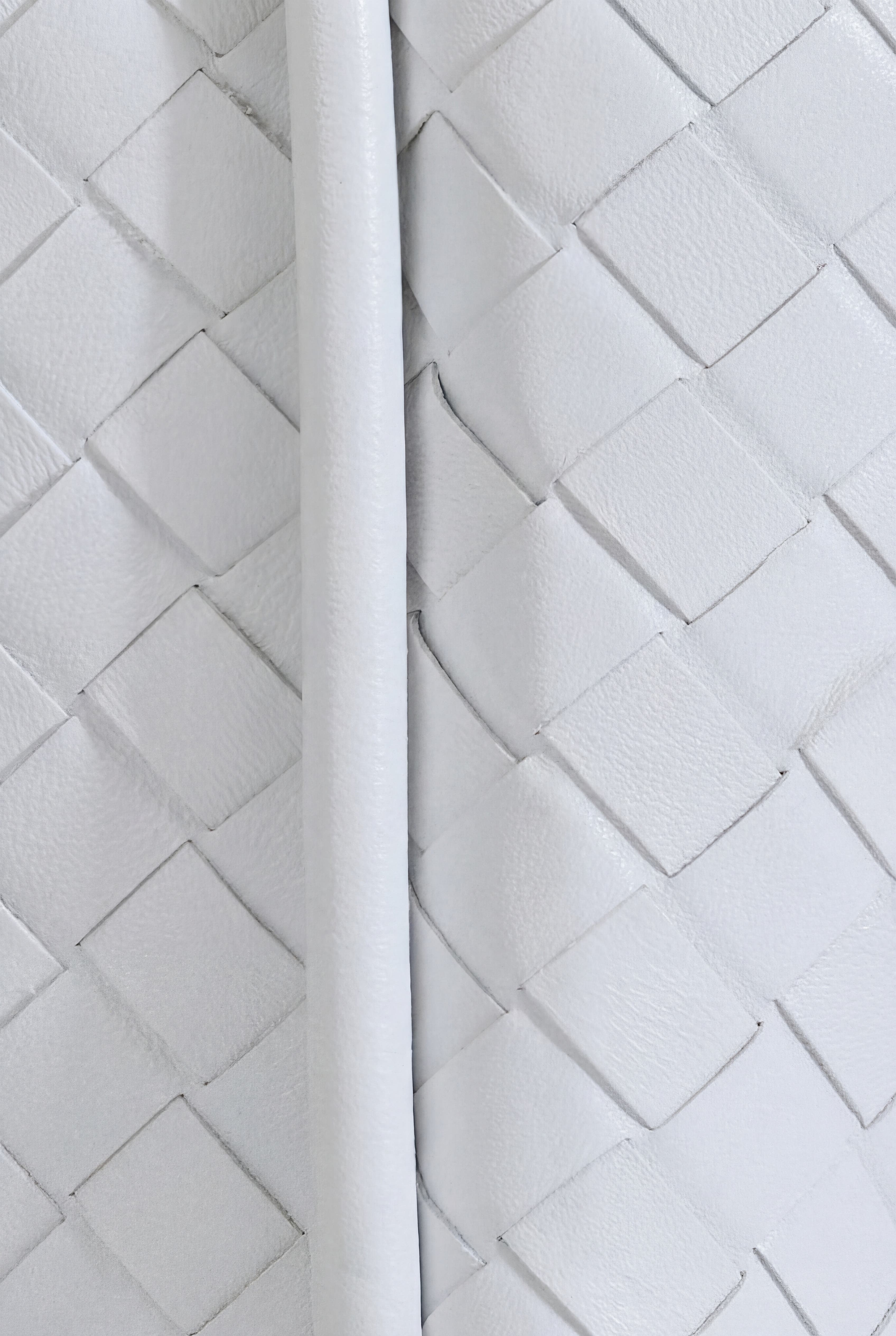 FURNIQ UK Portland Woven Leather Top Handle Bag, Alternate, color, White