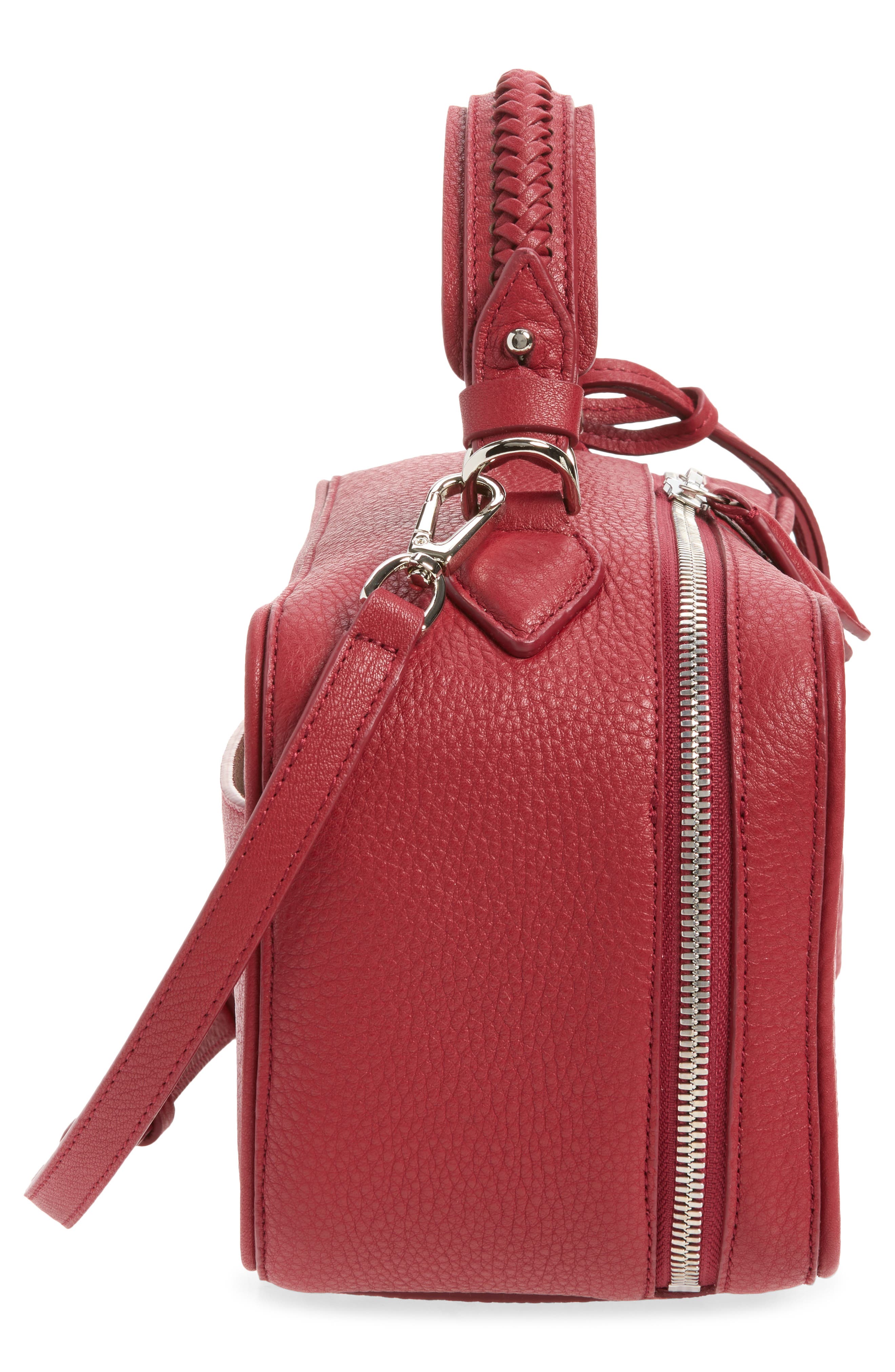 Tack Trunk Crossbody Bag, Alternate, color, DEEP CHERRY