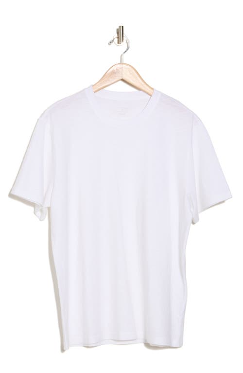 14th & Union Slub Cotton Crewneck T-shirt In White