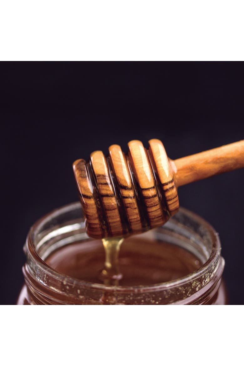 Olive Wood 6-Inch Honey Dipper, Alternate, color, Brown
