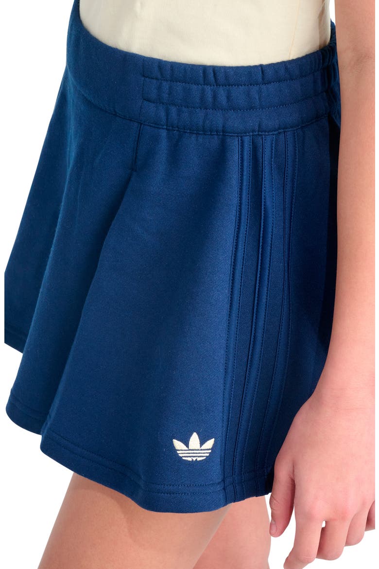 Kids' Pleated Fleece Skort, Alternate, color, DARK BLUE