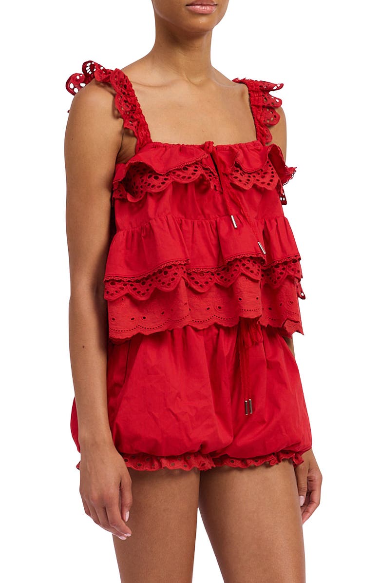 JACQUIE THE LABEL Monterey Ruffle Top, Alternate, color, 