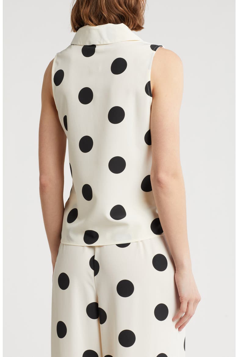 Harper Print Sleeveless Blouse, Alternate, color, HARPER DOT