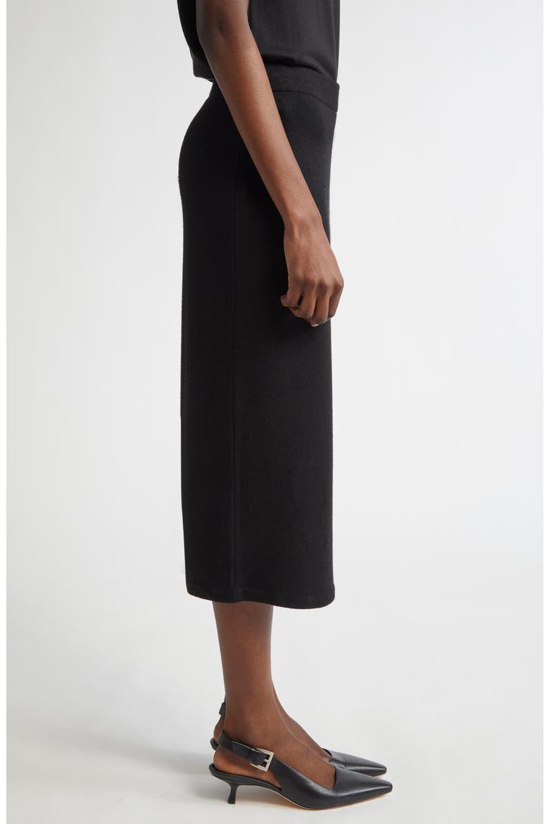 Midi Sweater Skirt, Alternate, color, BLACK