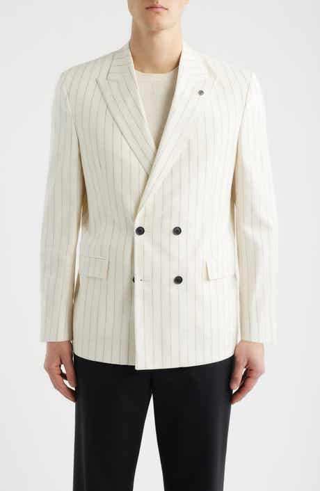 Ridley Slim Fit Pinstripe Double Breasted Sport Coat