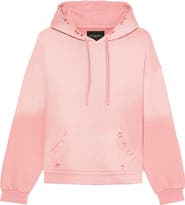 Cult of Individuality Core Distressed French Terry Pullover Hoodie