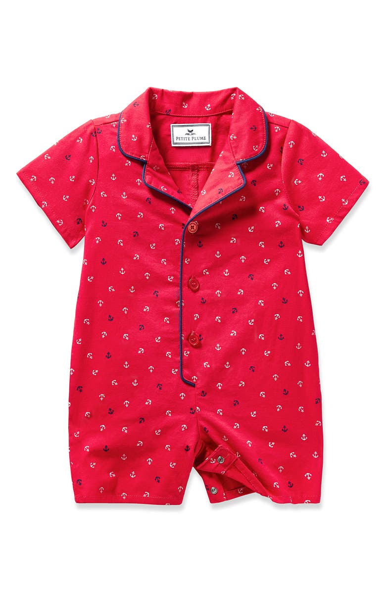 Petite Plume Summer Fitted One-Piece Pajamas, Main, color, 