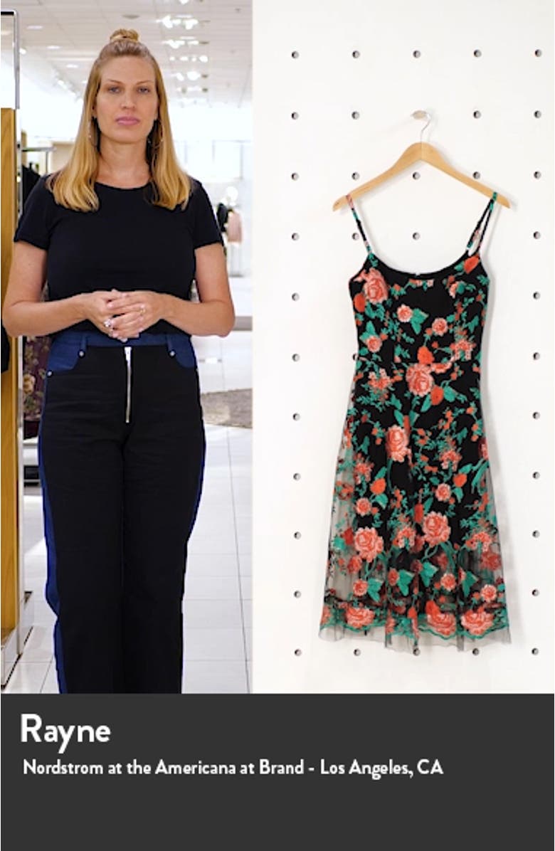 Uma Floral Embroidered Tulle Dress, sales video thumbnail