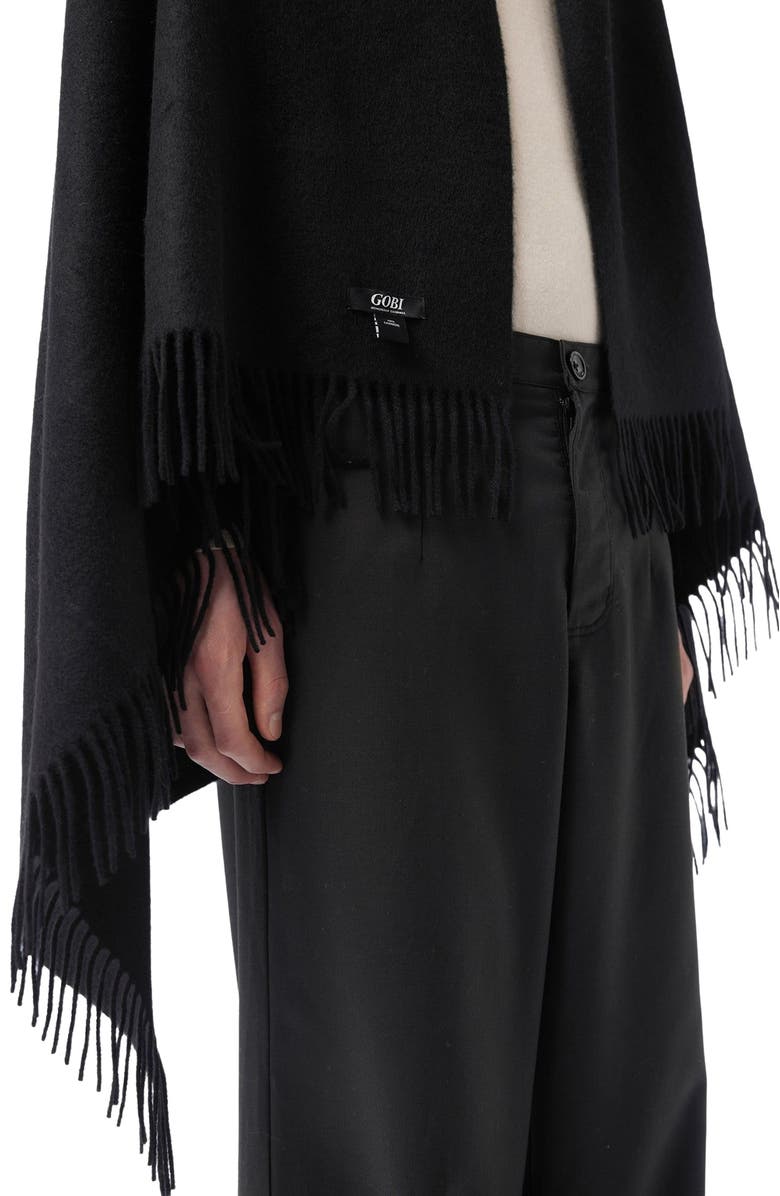 GOBI Mongolian Cashmere Medium Fringe Blanket, Alternate, color,