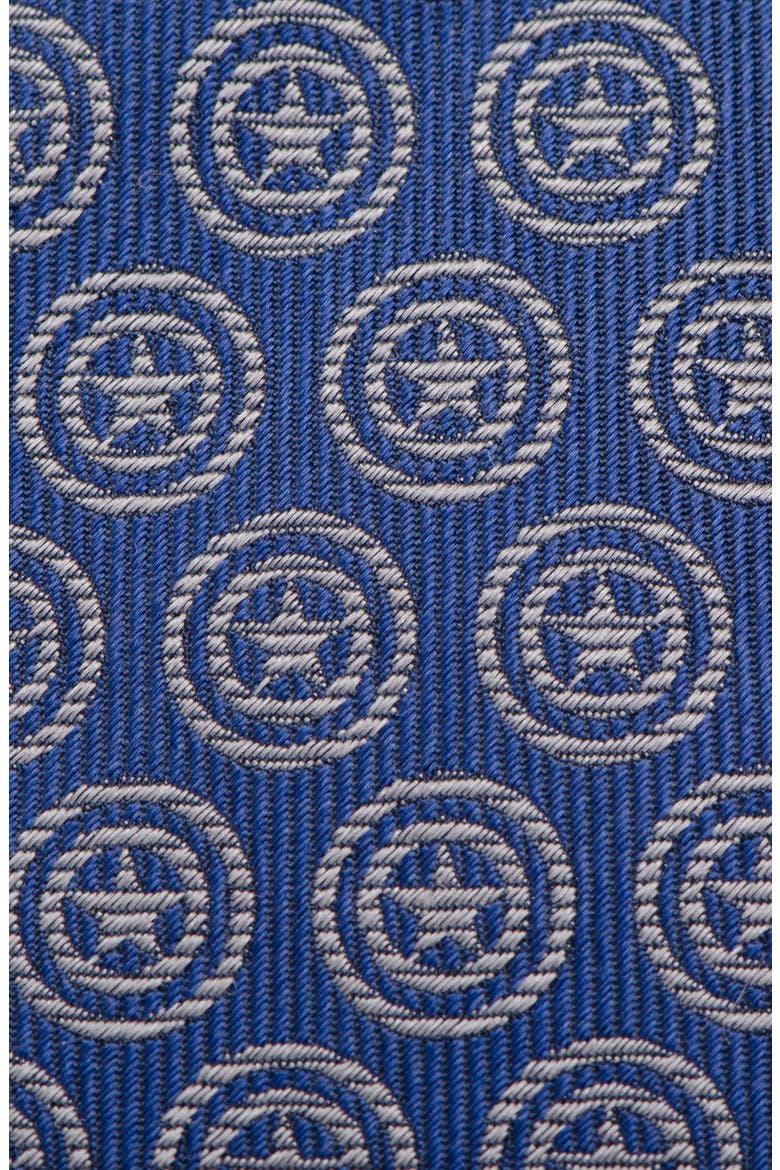Captain America Shield Silk Tie, Alternate, color, BLUE