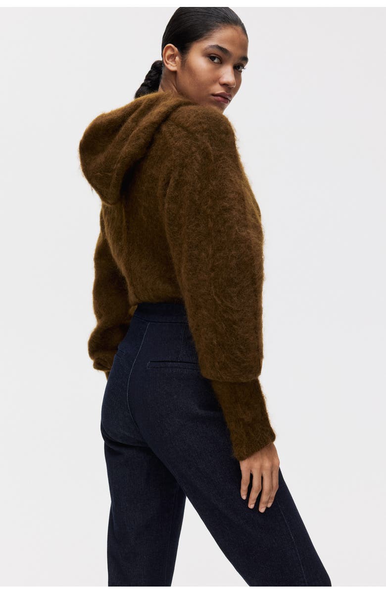 H&M Flared High Jeans, Alternate, color, Dark Denim Blue