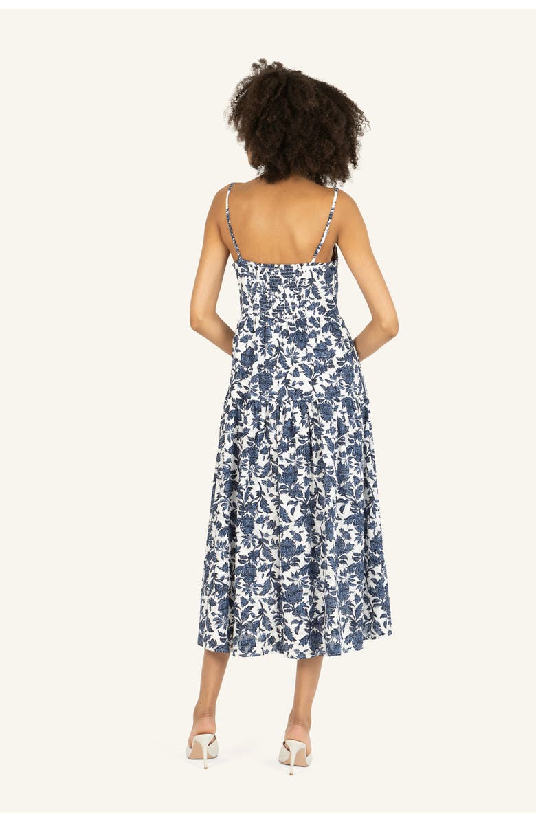 Super Natural by Secret Mission Nehru Dress, Alternate, color, Blue Floral Print