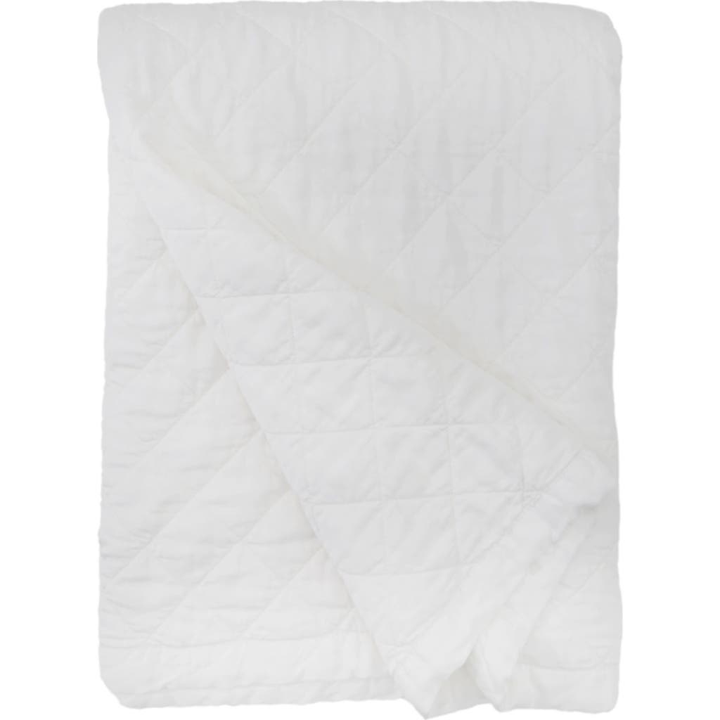 Pom Pom at Home Monaco 300-Thread Count Sateen Coverlet in White