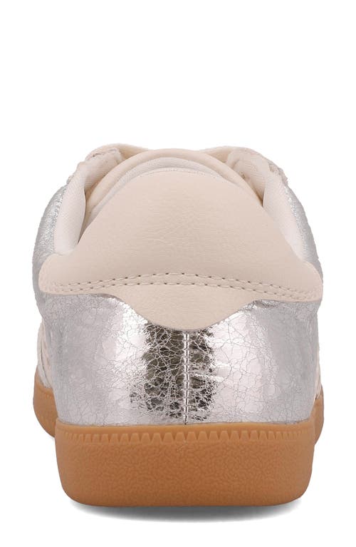 Mia Baker Sneaker In Silver/wash Wshite