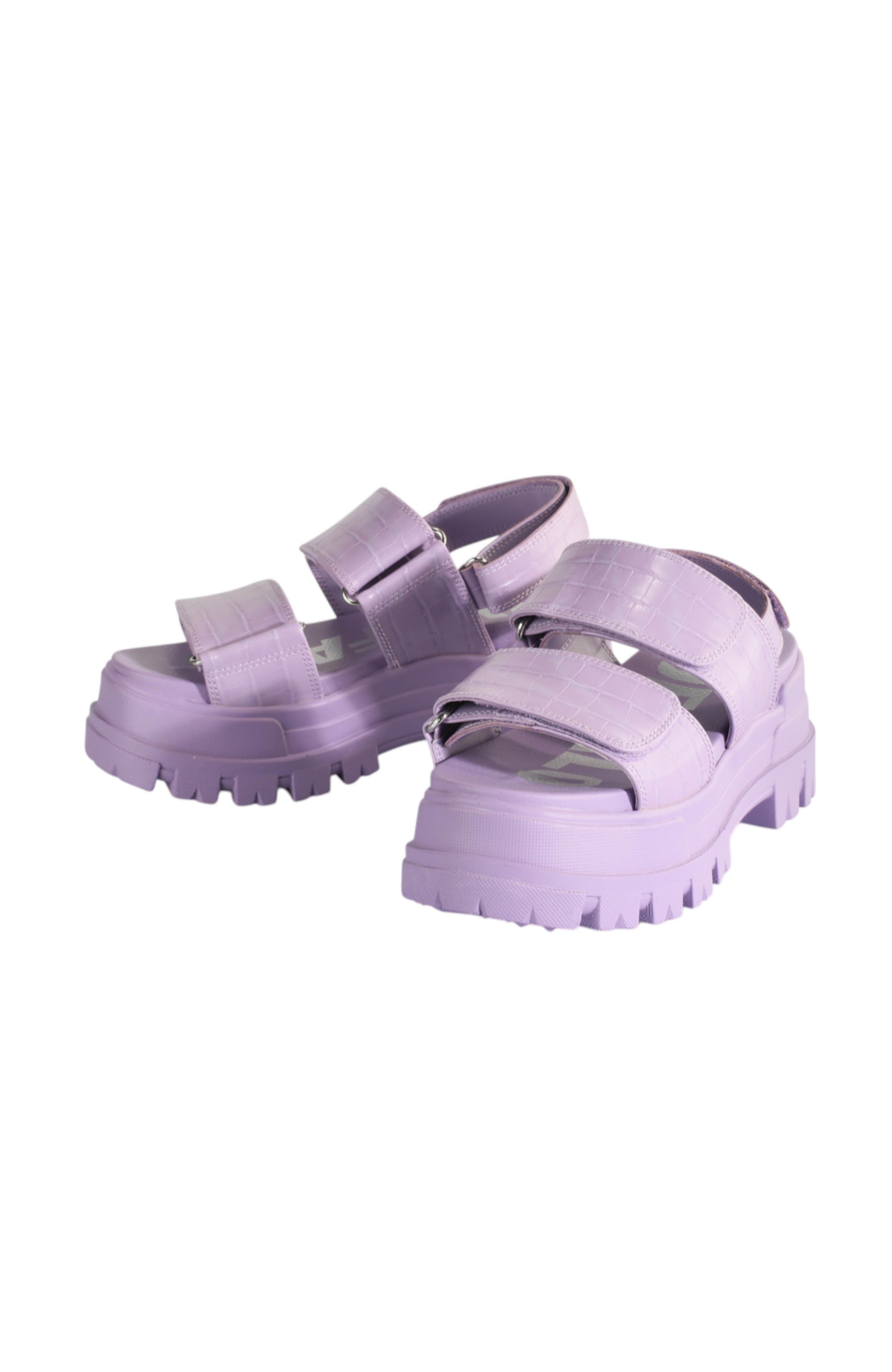 Buffalo Boots Aspha Snd Platform Sandal, Alternate, color, Croco Lavender