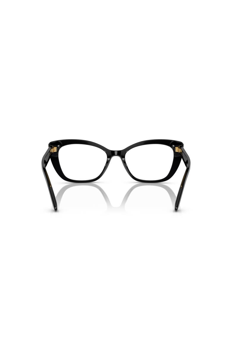 Dolce&Gabbana 54mm Cat Eye optical glasses, Alternate, color, Black