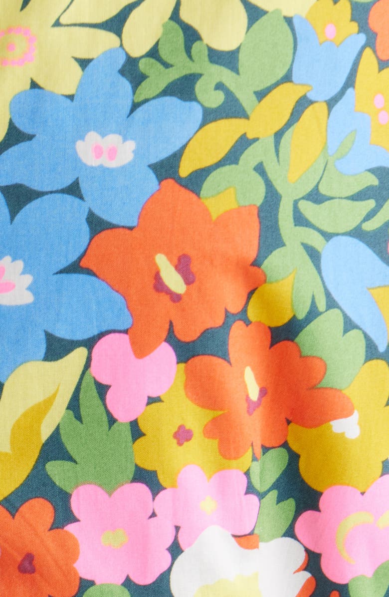 LOVE THE LABEL Marketa Floral Long Sleeve Cotton Mini Shirtdress, Alternate, color, 