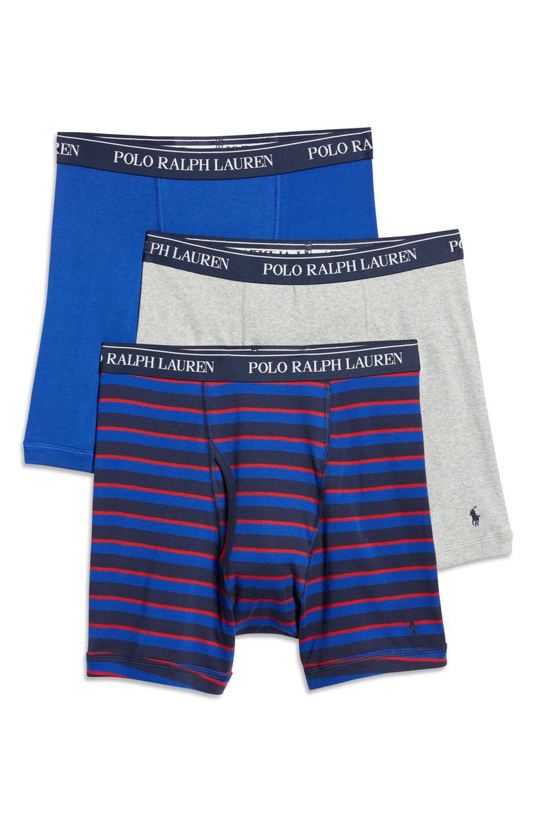 Polo Ralph Lauren Assorted 3-Pack Boxer Briefs, Main, color, 