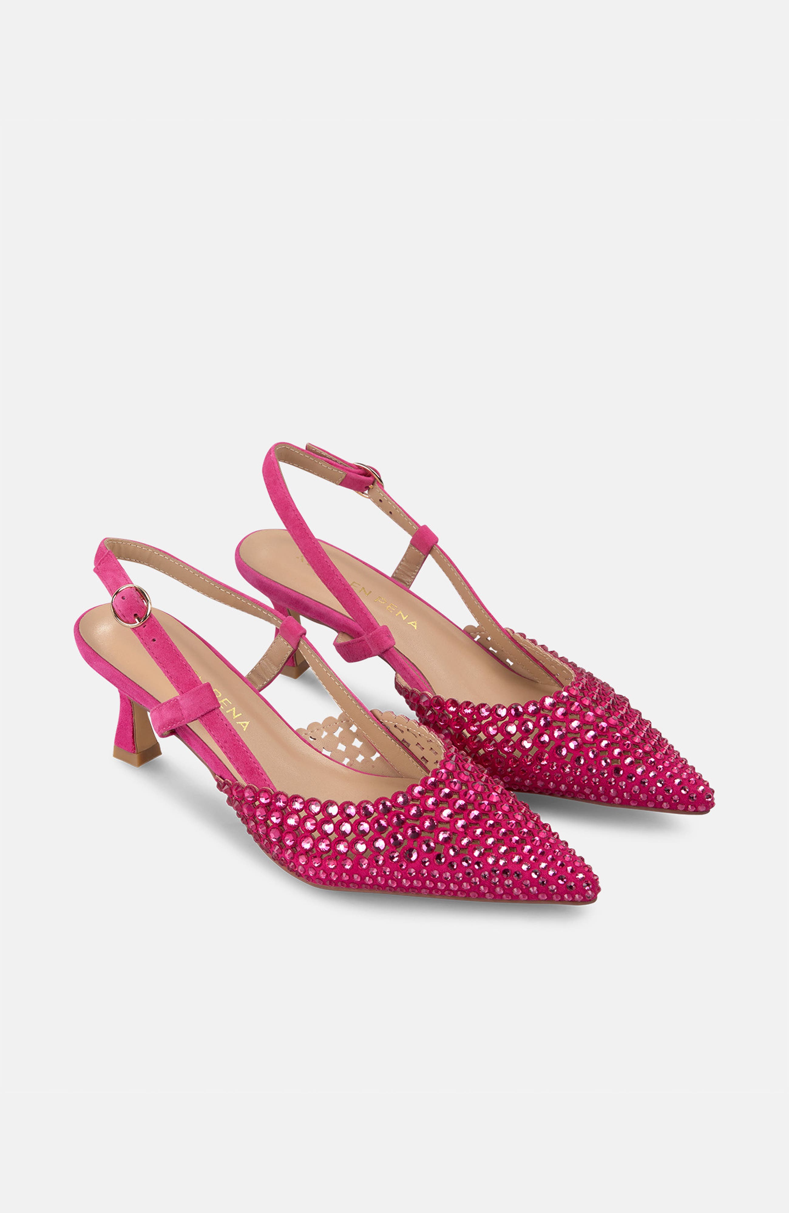 Heeled With Rhinestones, Alternate, color, Pink