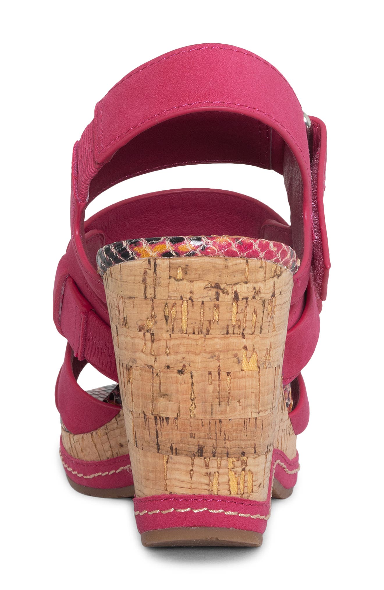 Donald Pliner Slingback Platform Wedge Sandal, Alternate, color, Magenta