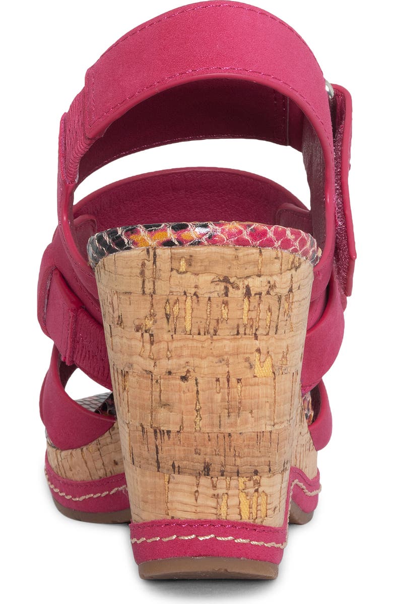 Donald Pliner Slingback Platform Wedge Sandal, Alternate, color, Magenta