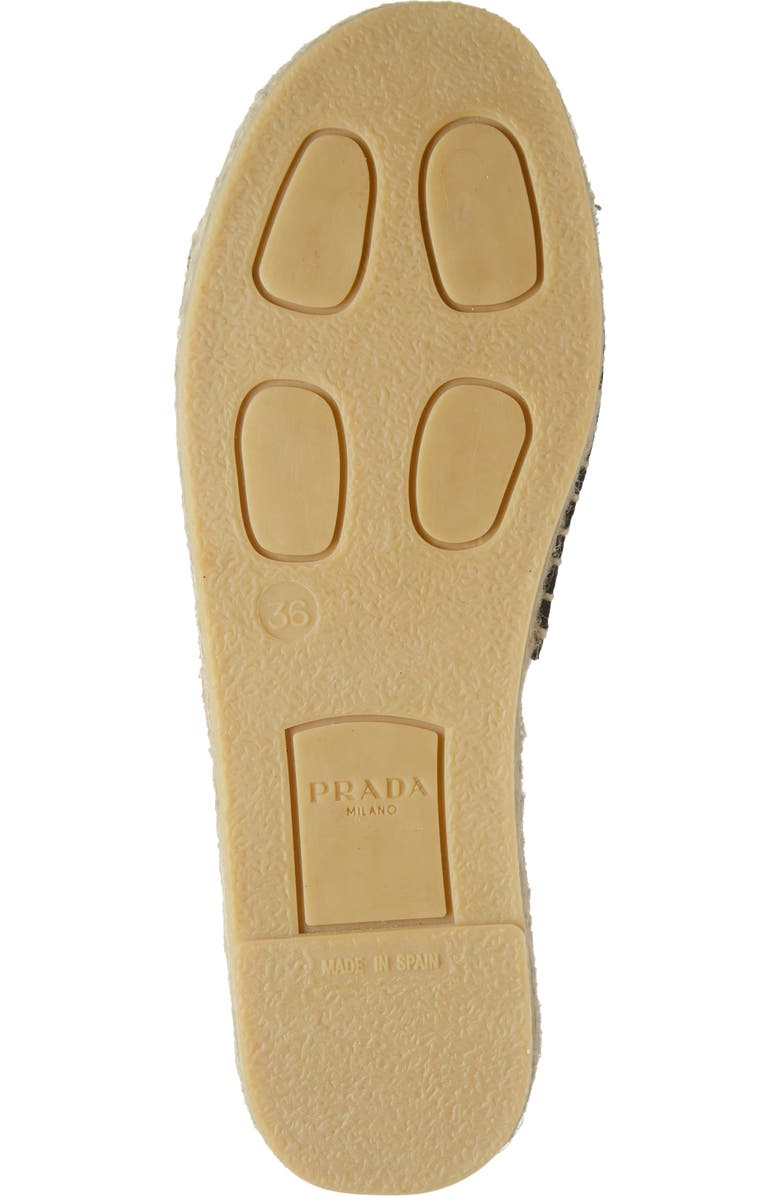 Prada Logo Espadrille Slide Sandal, Alternate, color,