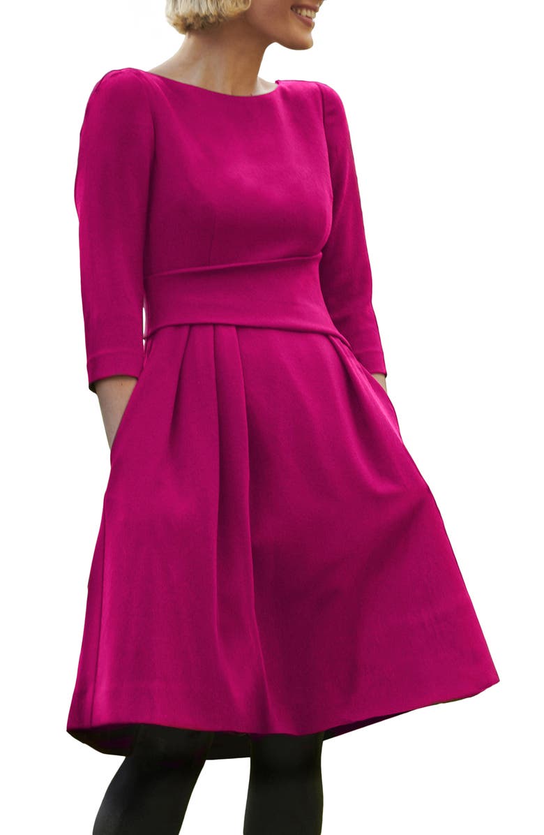 Harper Rose Waist Detail Fit & Flare Dress, Alternate, color,