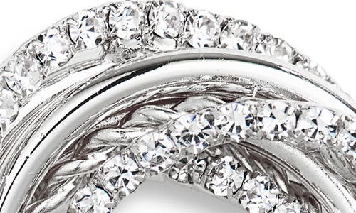 Tasha Crystal Infinity Twist Stud Earrings