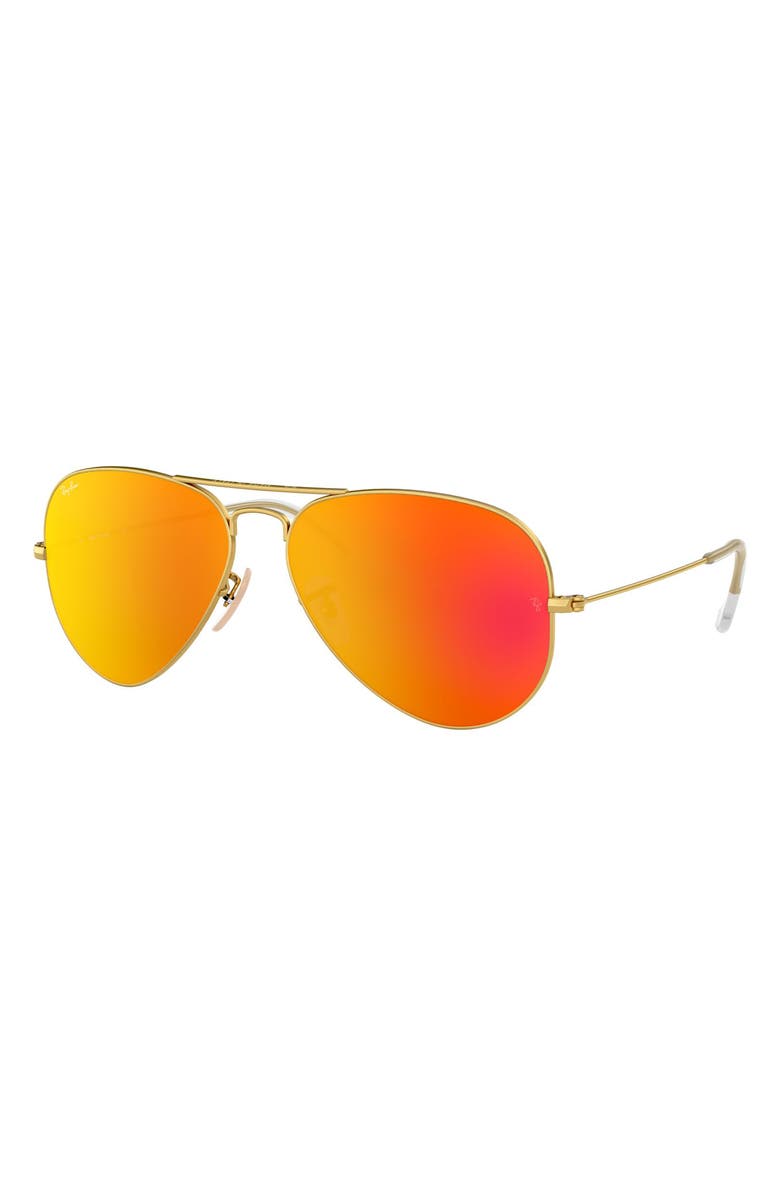 Ray-Ban Large Icons 62mm Aviator Sunglasses, Alternate, color, 