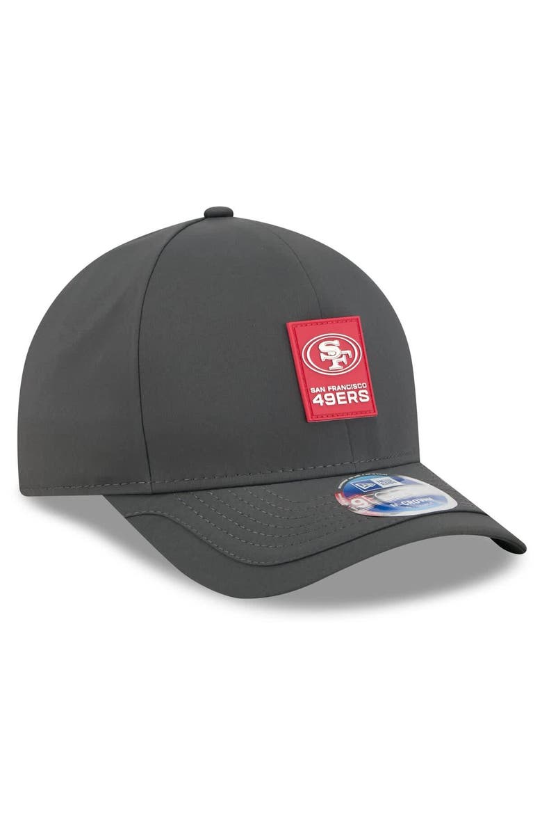 New Era Men's New Era Charcoal San Francisco 49ers 2025 Sideline Cold Weather 9FORTY M-Crown Adjustable Hat, Alternate, color, Charcoal