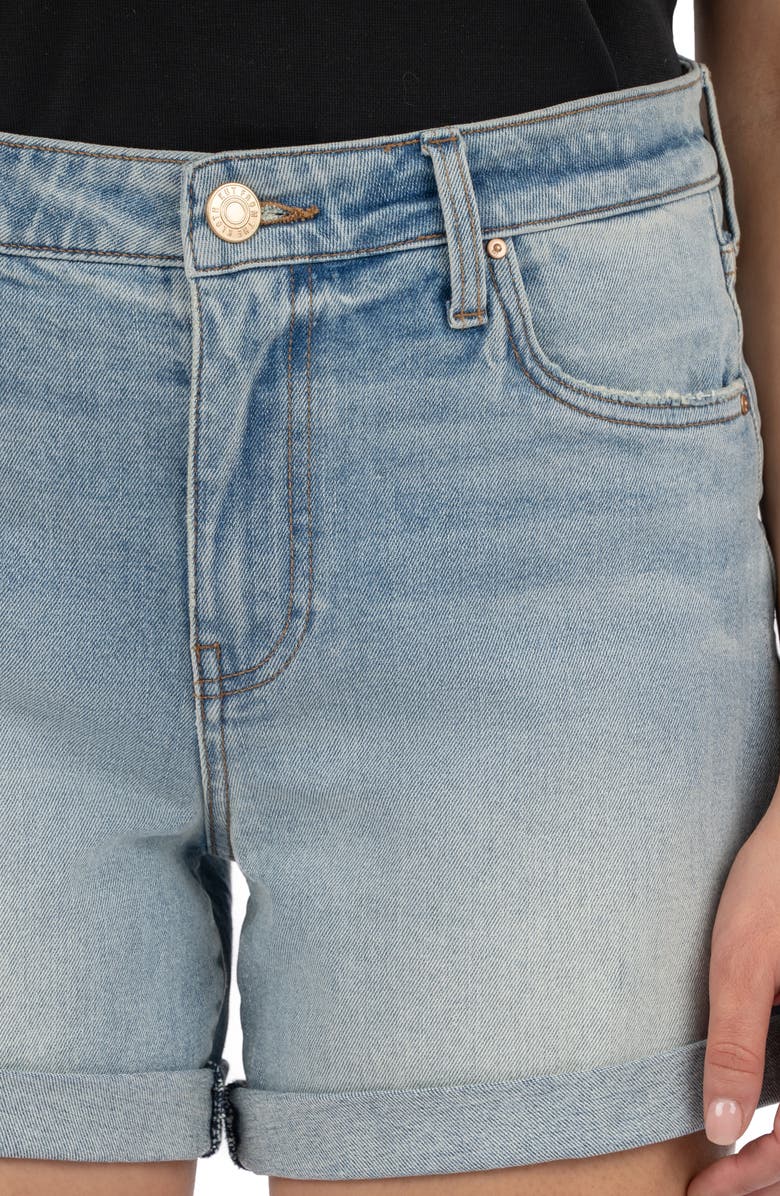 KUT from the Kloth Taylor High Waist Denim Shorts, Alternate, color, Wonder W/Lt Bas