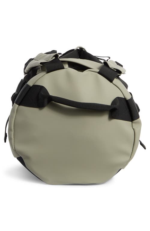 Rains Small Texel Waterproof Duffle Backpack In Sand