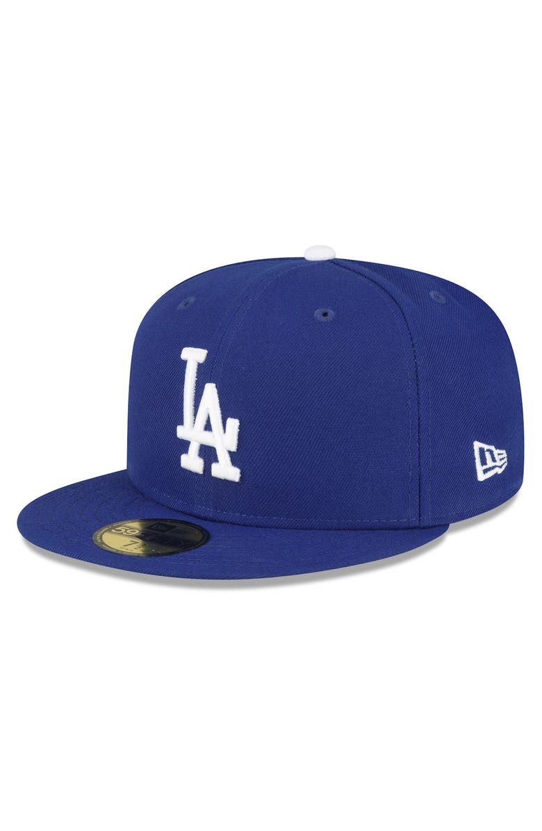 New Era Men's New Era Royal Los Angeles Dodgers Throwback Authentic Collection 59FIFTY Fitted Hat, Main, color, 