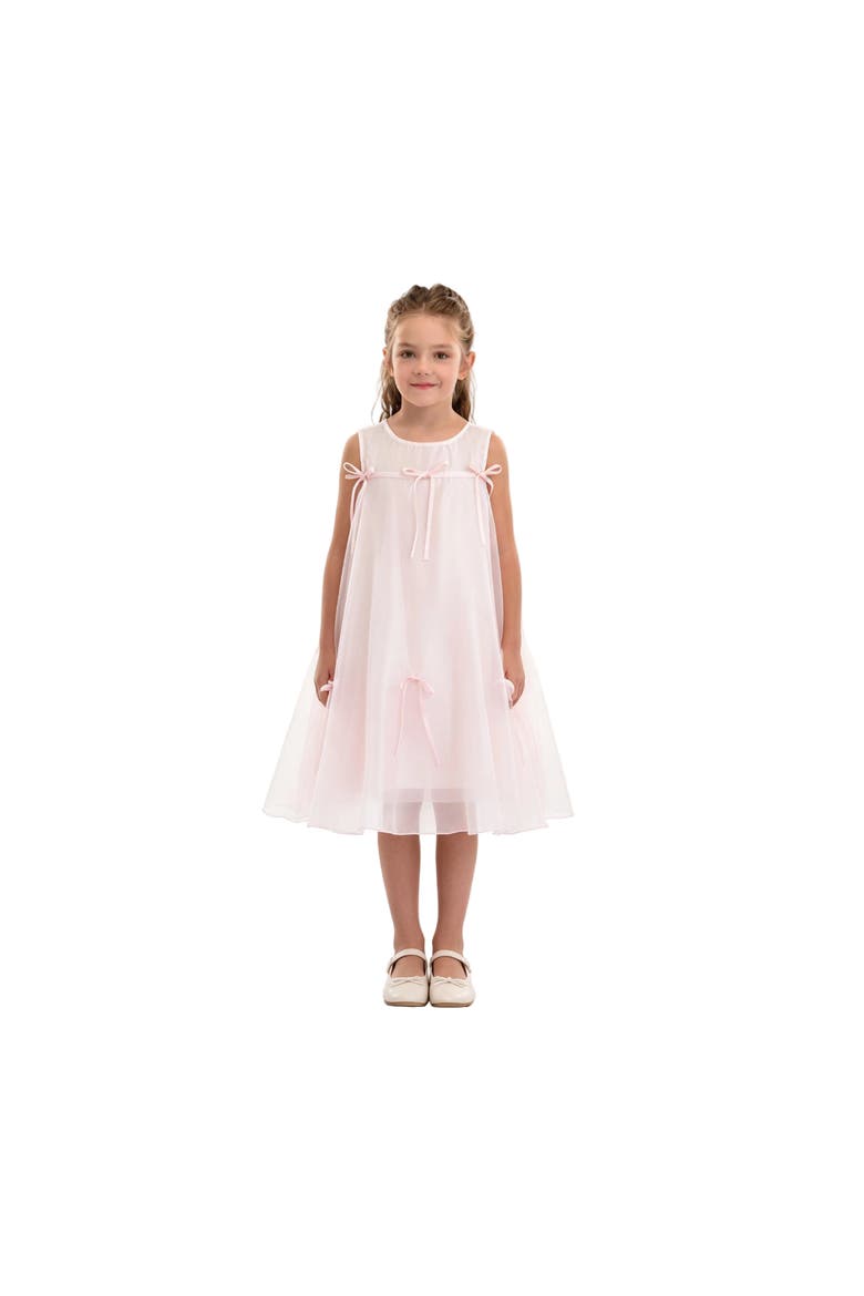 Kaia Ribbon Bow Dress, Alternate, color, Pink