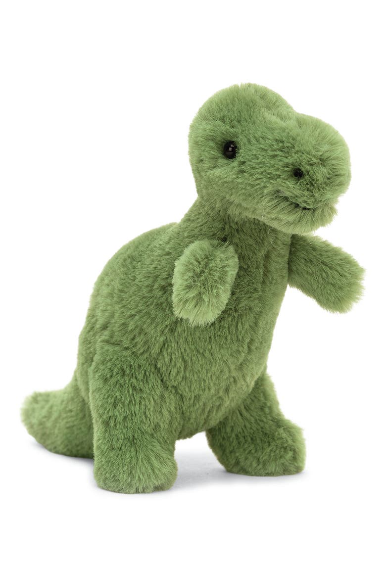 Mini Fossily T-Rex Stuffed Animal, Main, color, GREEN